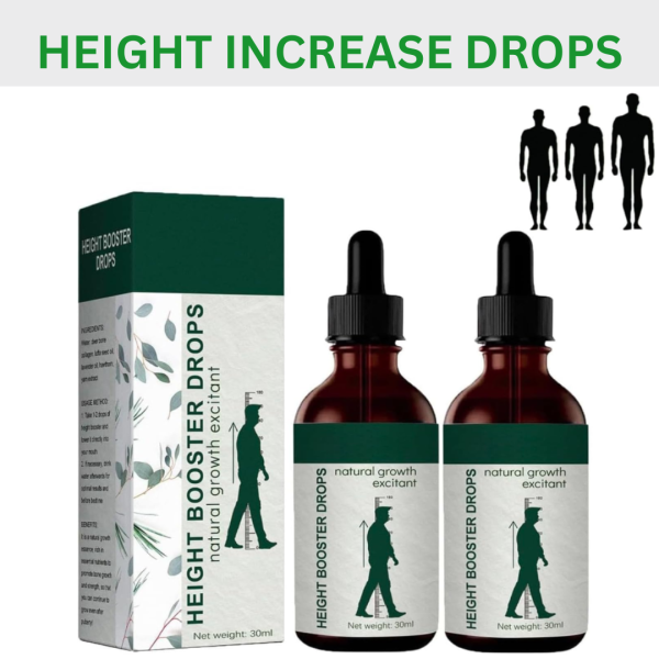 Medicare Height Booster Drops, Height Growth Oil for Adult Bone Growth, Natural Height Increasing Essential Oil, Height Growth for Adults, Bone Growth (1pcs)